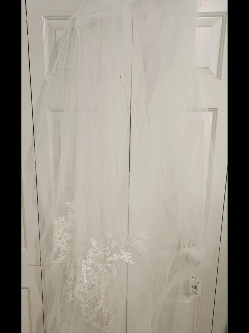 New David's Bridal Lace Applique Garment with Tags